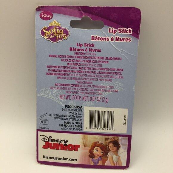 Disney Princess Sofia the First Makeup Play Pink Lip Stick Purple Nail Polish - Picture 3 of 5